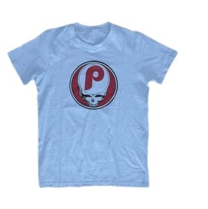 Philadelphia Phillies parody Grateful Dead Old School Shakedown T-shirt NWT